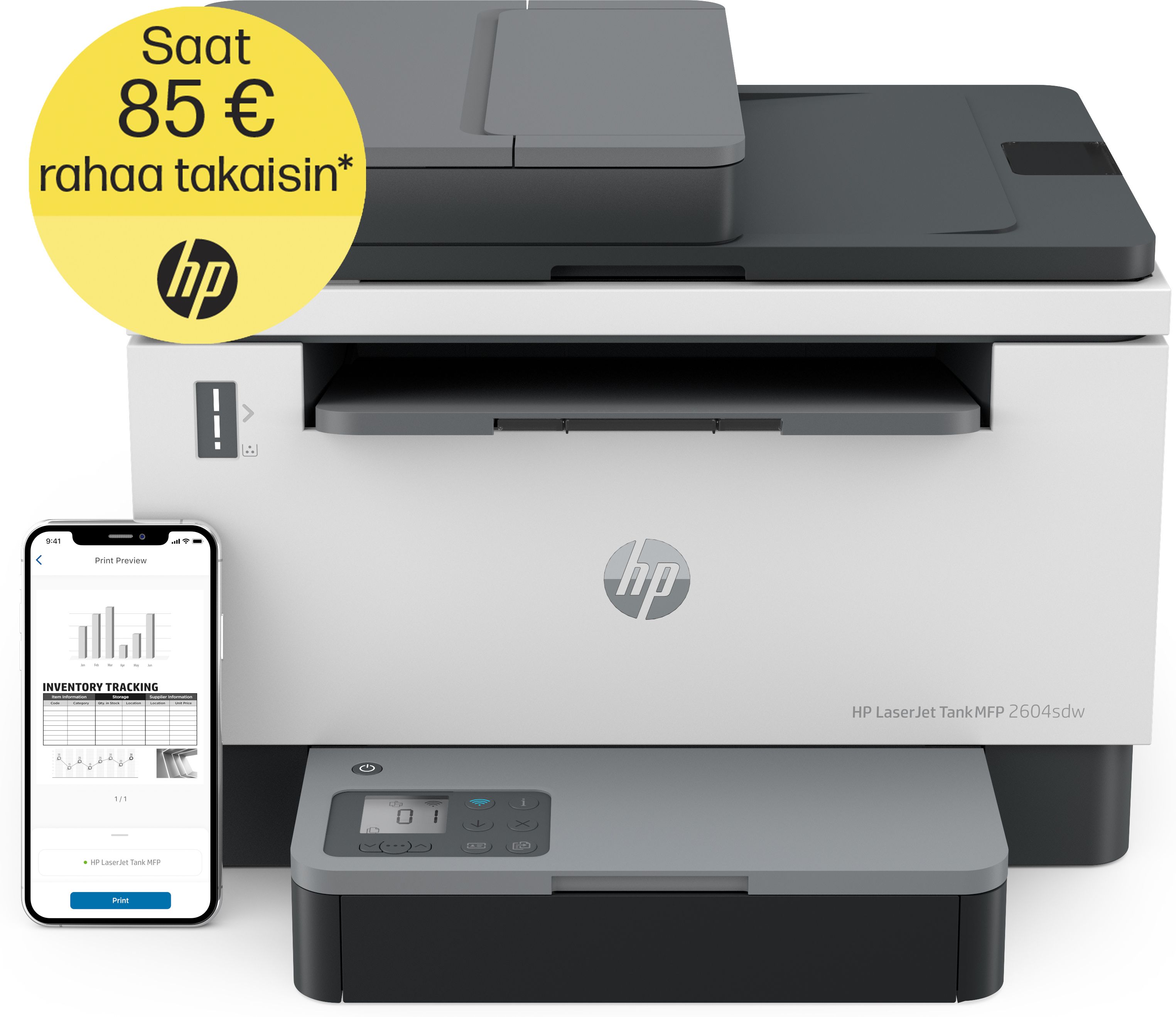 HP LaserJet Tank MFP 2604SDW Print copy scan 22ppm Printer